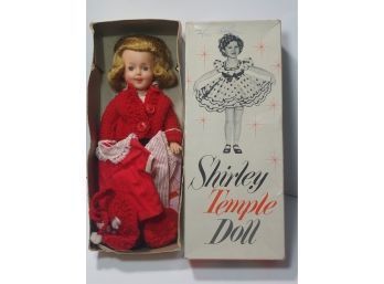 1950's Ideal Number 9500 Shirley Temple Doll In Original Box With Clothing