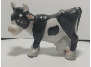 Vintage Cold  Painted Japanese Porcelain Bull