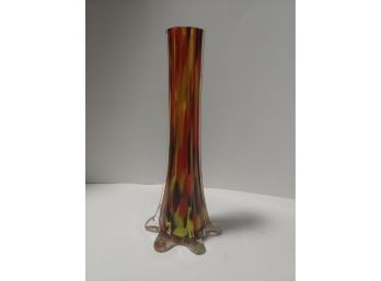 End Of Day Art Glass Tree Trunk Form Bud Vase