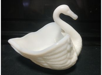Imperial Glass Swan Candy Dish