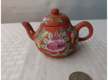 Miniature Chinese Redware Teapot