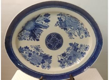 Blue And White Canton Fitzhugh Platter