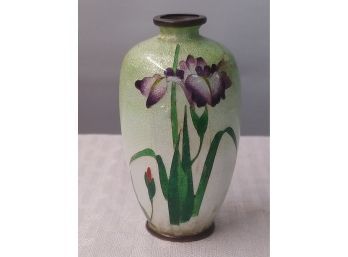 3 1/2 In Japanese Cloisonne Enamel Vase