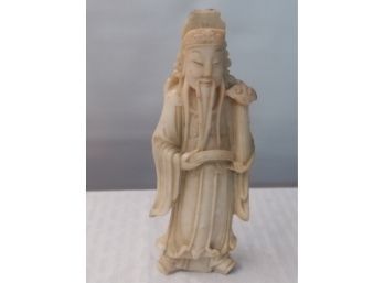 Carved Chinese Soapstone Carving Of Bearded Man