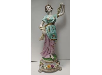 FC Collection Fine Quality Porcelain Figurine Of Woman In Floral Dress