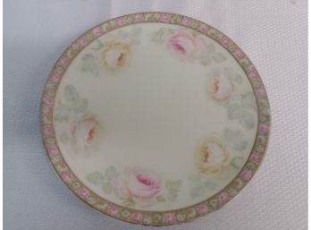 8in Bavarian Rose Decorated Plate