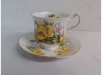 Royal Crest English Bone China Cup And Saucer