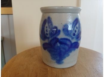 Beaumont Pottery Floral Decorated Crock