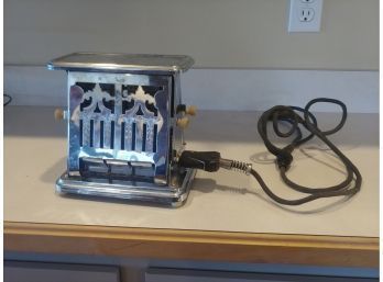 Fancy Universal Art Deco Chrome  Electric Toaster