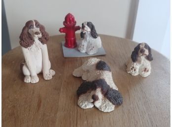 Living Stone And Other Dog Figures