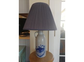 Salmon Falls Blueberry Decorated Jug Lamp