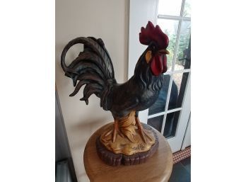 Full-bodied Hand-painted Ceramic Rooster