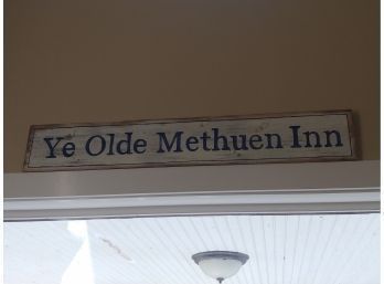Pine Ye Olde Methuen Inn Sign