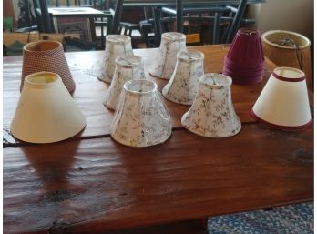 Lot Of 14 Candle Bulb Lamp Shades