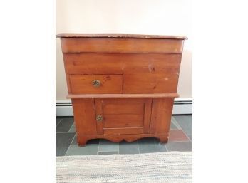 Victorian Pine Lift Top Commode