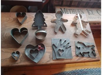 11 Assorted Tin Cookie Cutters