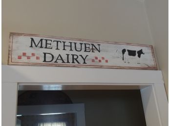 Pine Methuen Dairy Sign