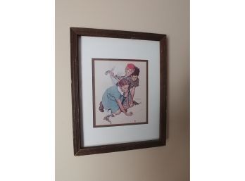 Norman Rockwell Print Marbles
