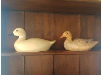 Two Decorative Resin Decoys