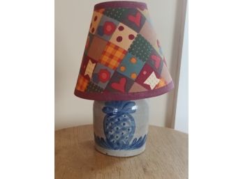 Miniature Beaumont Pottery Crock Lamp