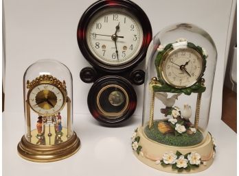Group Of Three Clocks