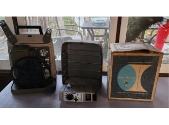 Honeywell 8mm Movie Camera And Movie Projector With Original Box