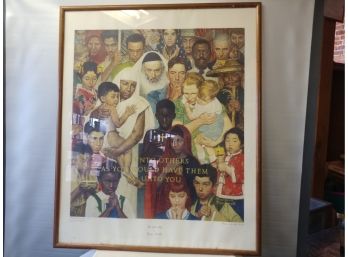 Large Norman Rockwell Print