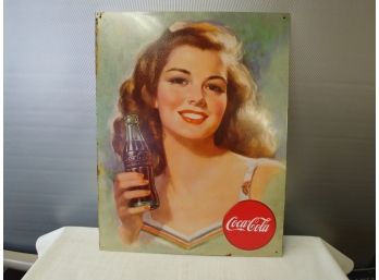 Tin Wall Tacker Coca-Cola Sign