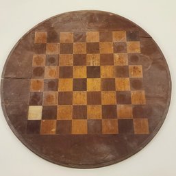 Vintage Wooden Game Board With Inlay