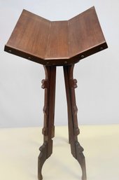 Antique, Book Stand With Rotating Top