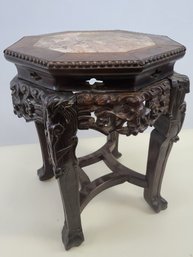 Antique, Chinese Carved Rosewood Stand