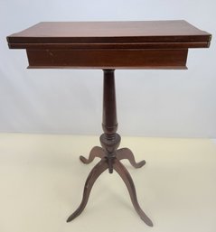 Fine, Antique, Folding Top Small Side Table