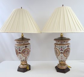 Pair Of Large Oriental Accent Lamps
