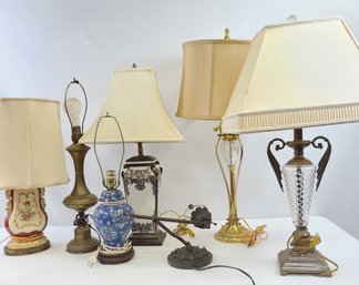 Lot Of 6, Table & Wall Lamps