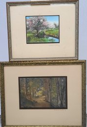 Pair Of Wallace Nutting, Pencil Signed Prints