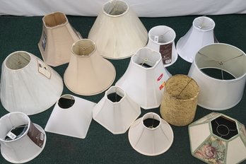Large Lot Of Vintage And New Lamp Shades