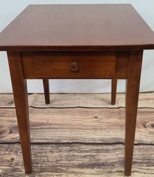 One Drawer Nichols & Stone Cherry Side Table