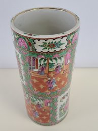 Contemporary, Chinese Umbrella Stand - Famille Rose