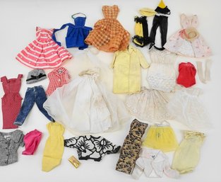 Large Lot Of Barbie Clothes - 60s & 70s