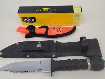 2010 Bucklite Max In Original Box Unused  & Survival Knife