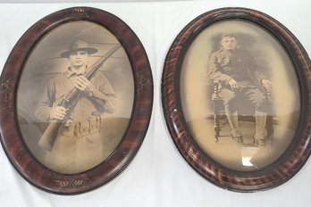 WW1 Convex Frames With Soldiers Portraits - Patriotic Frame