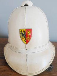 Vintage, Geneva, Canton Coat Of Arms Badged, Leather Military Hat
