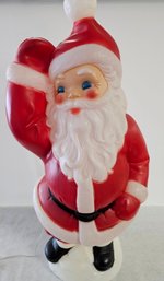 Vintage, Large, Lighted, Blow Mold Santa