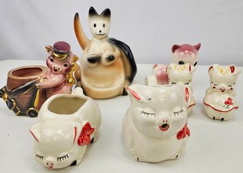 Lot Of Figural Creamers And More!