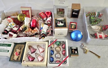 Large Lot Of Collectible Christmas Ornaments - Hallmark And More