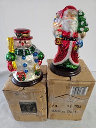 Pair Of Glass, Thomas Pacconi Figures In Original Boxes