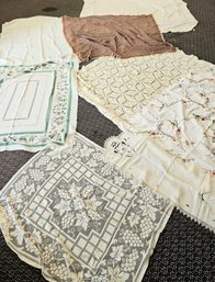 Antique Linen Tablecloths, Bed Covers And More