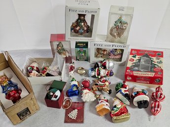 Fitz And Floyd Ornaments, Thomas Pacconi Tree Topper And More