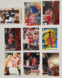 Lot Of 9, Michael Jordan Cards - Basketball, Baseball