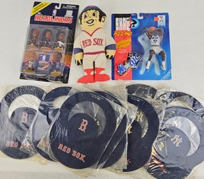 Vintage Red Sox, Shaq, Foam Hats In Original Packages
